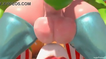 Puteri Rosalina Futa Mempunyai Punggung Besar Dan Memberikan Blowjob Dalam Animasi Ini.